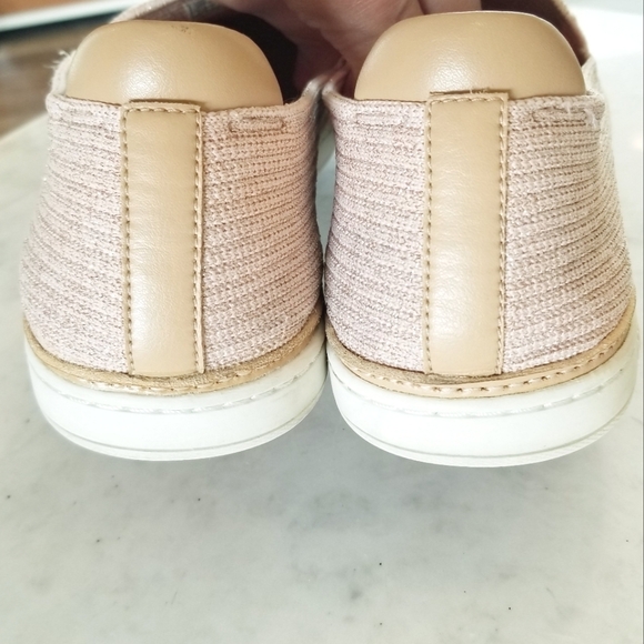 Ugg Sammy Metallic Pink Slip on Women's Sneakers Flats Metallic Athleisure sz 9 - Picture 4 of 10